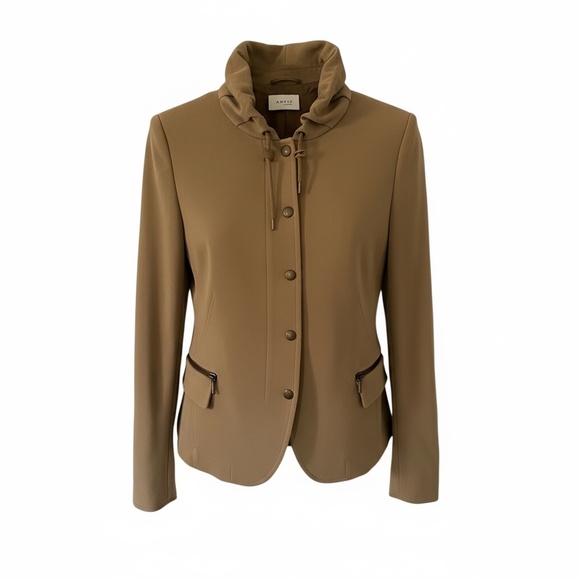 Akris Punto Tan jacket size 12 - Picture 2 of 6